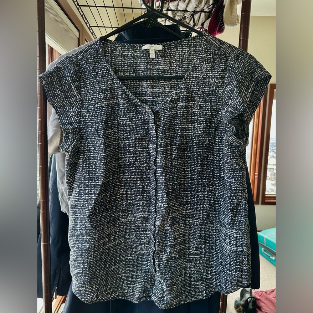 Joie Speckled Blouse Size Medium